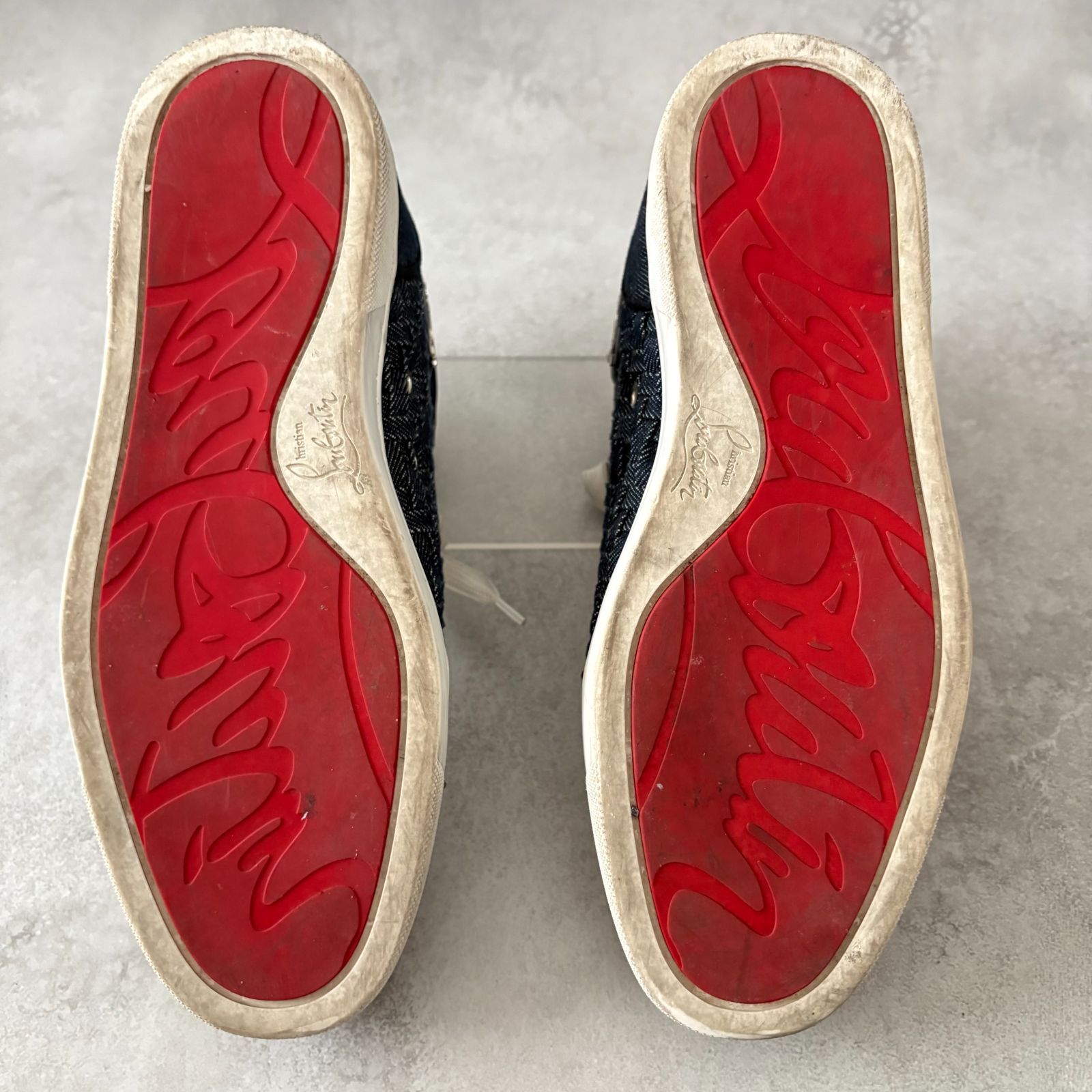 Christian Louboutin クリスチャンルブタン デニムスタッズ イントレ