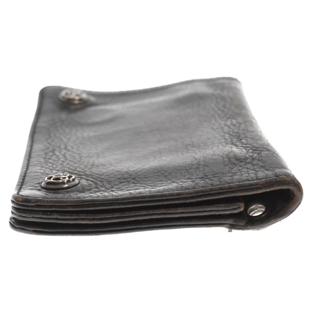 CHROME HEARTS (クロムハーツ) 2ZIP/2ジップ フローラルボタンレザー