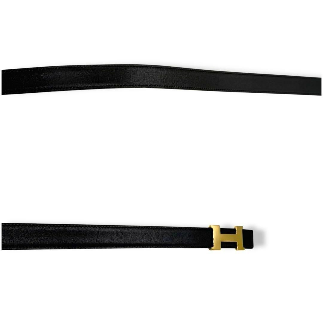 エルメス ミニコンスタンス Hベルト リバーシブル サイズ60 ブラック