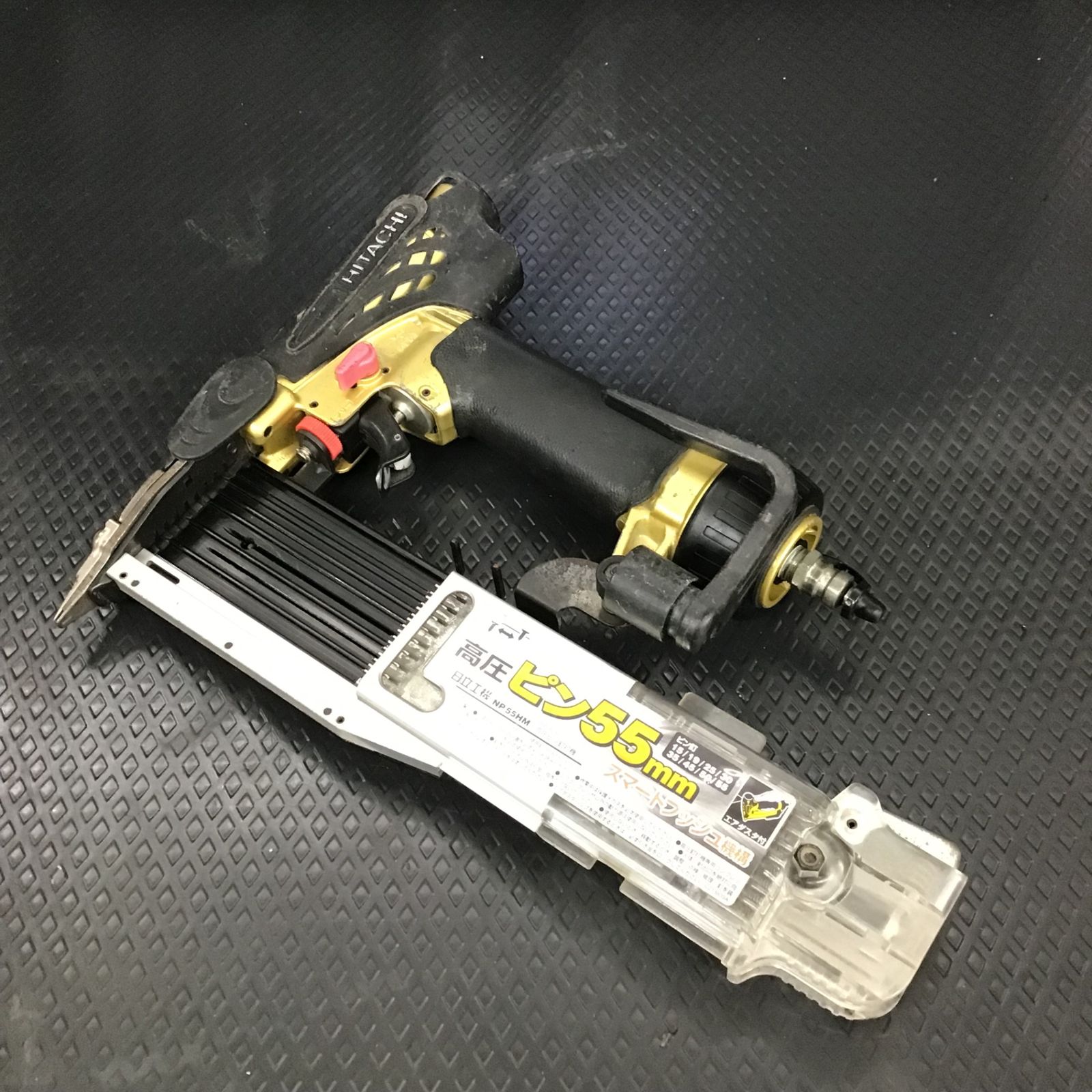 現状品】日立(現HiKOKI) 高圧ピン釘打機(ピンネイラ) NP35H 釘足