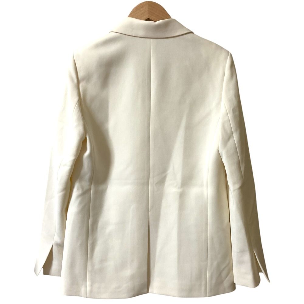 新品 タグ付き Theory セオリー ホワイト ジャケット サイズ00 未使用 25SS Theory セオリー ADMIRAL CREPE RELAXED DB