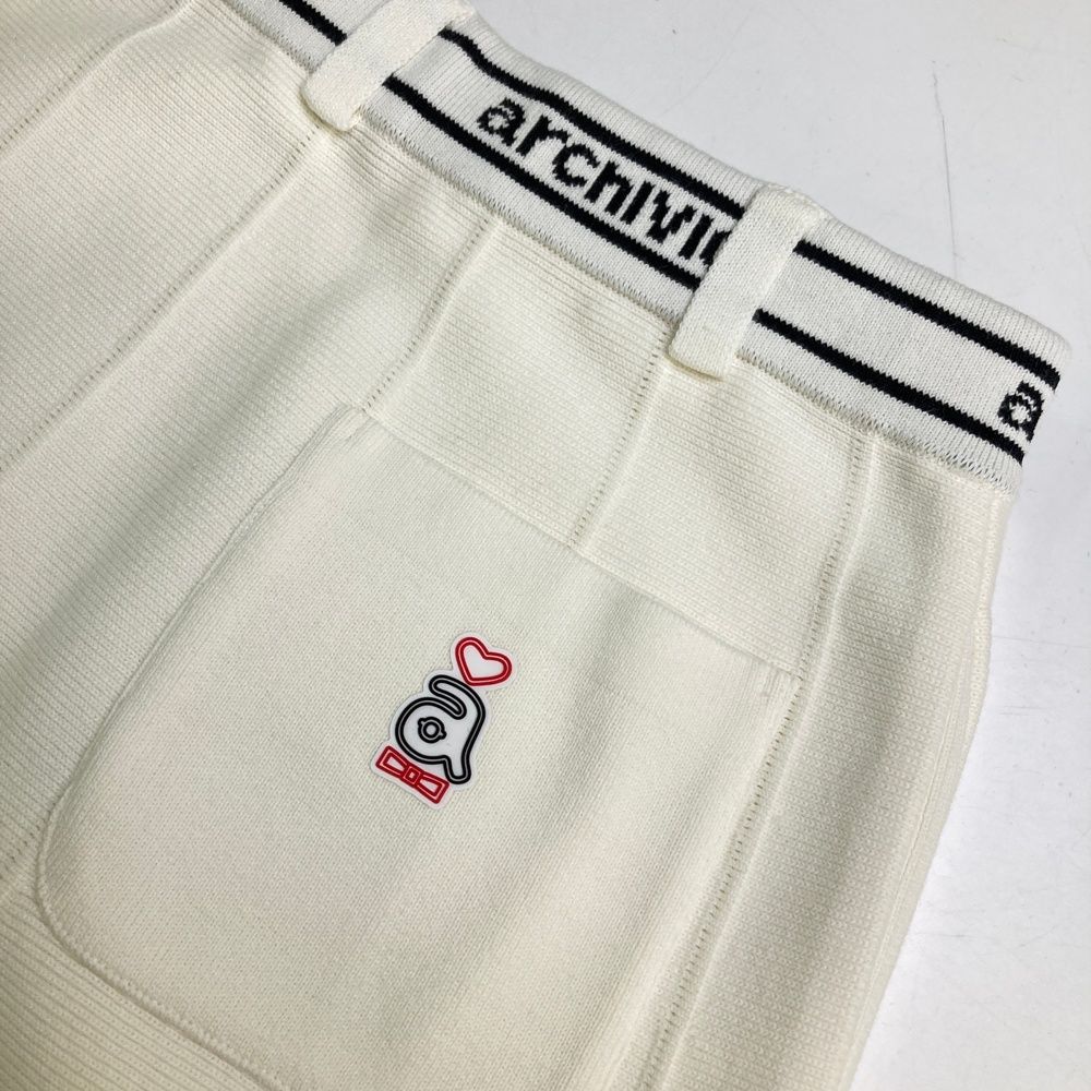 サイズ：36 ARCHIVIO アルチビオ ニットスカート ホワイト系