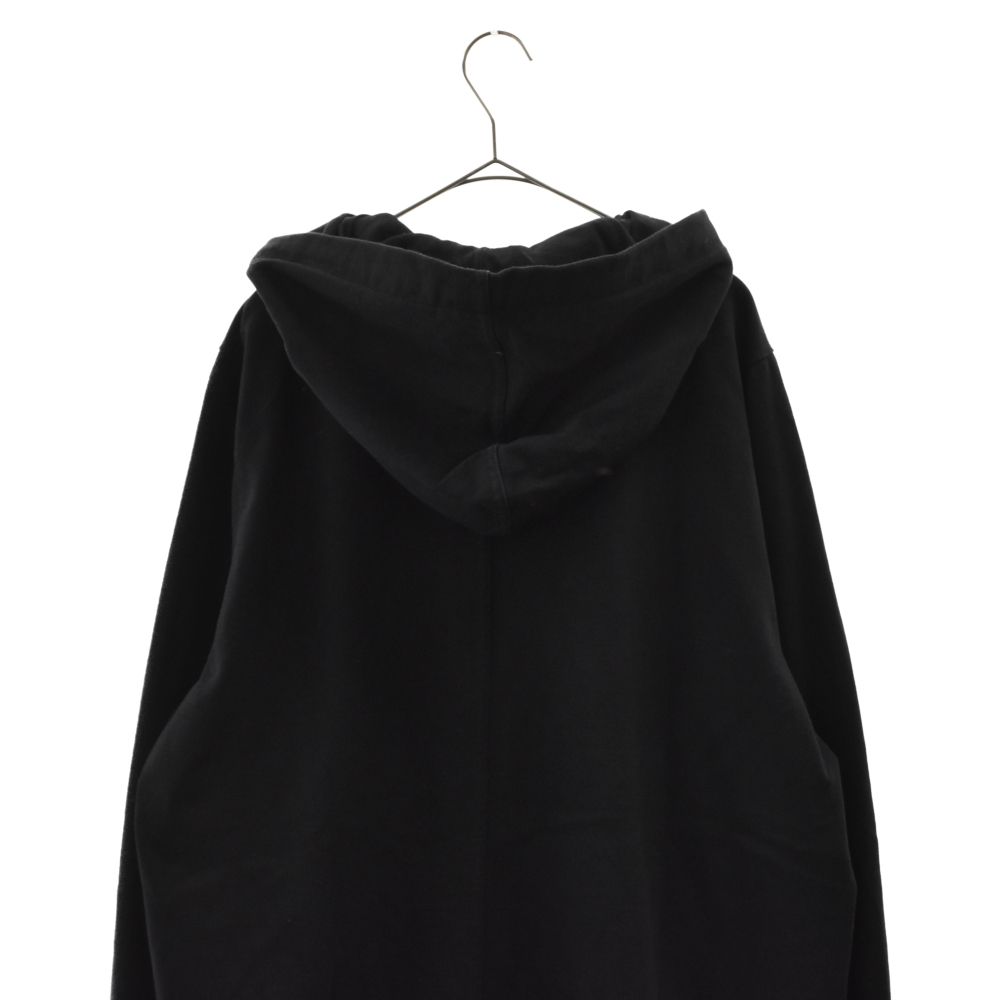 Rick Owens (リックオウエンス) 21AW コットン オーバーサイズ 無地プルパーカー フーディー RU02A5285-BA ブラック -  メルカリ