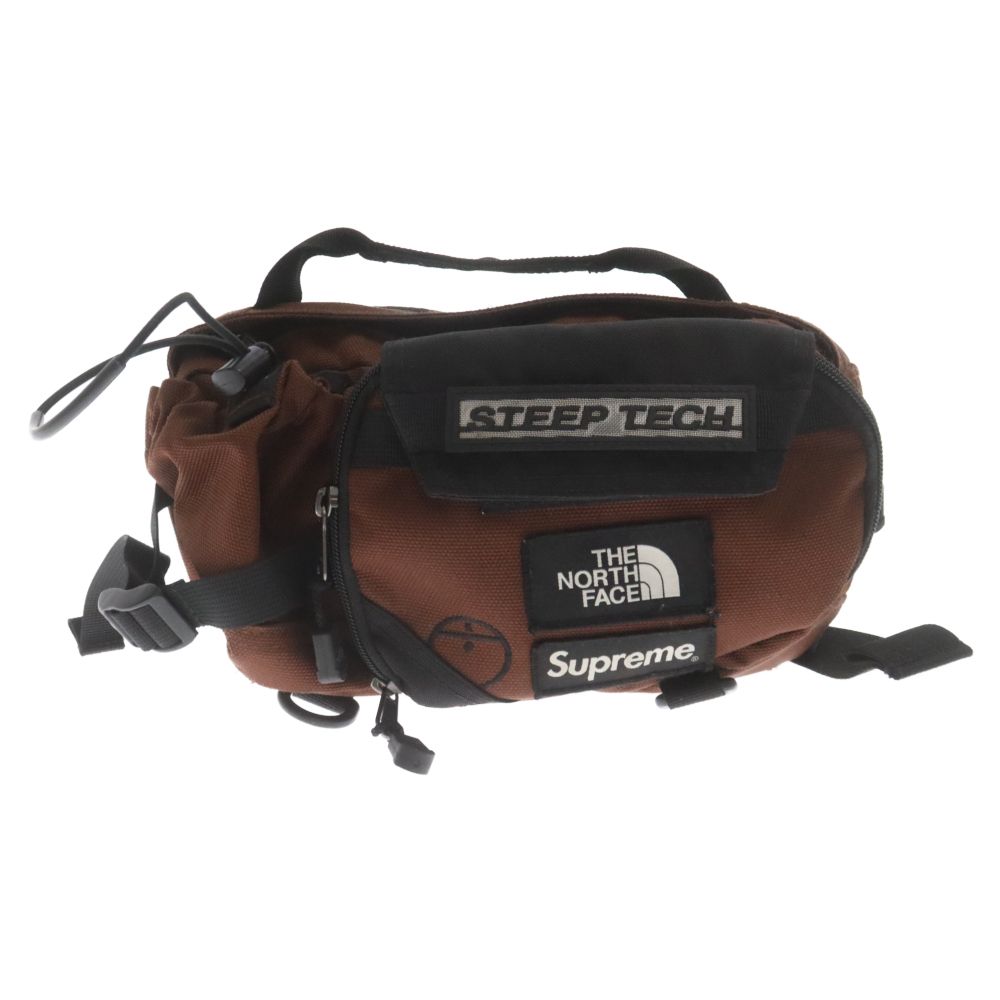 SUPREME (シュプリーム) 22AW ×THE NORTH FACE Steep Tech Waist Bag ザノースフェイス スティープテック ウエストバッグ ブラウン NM82291I