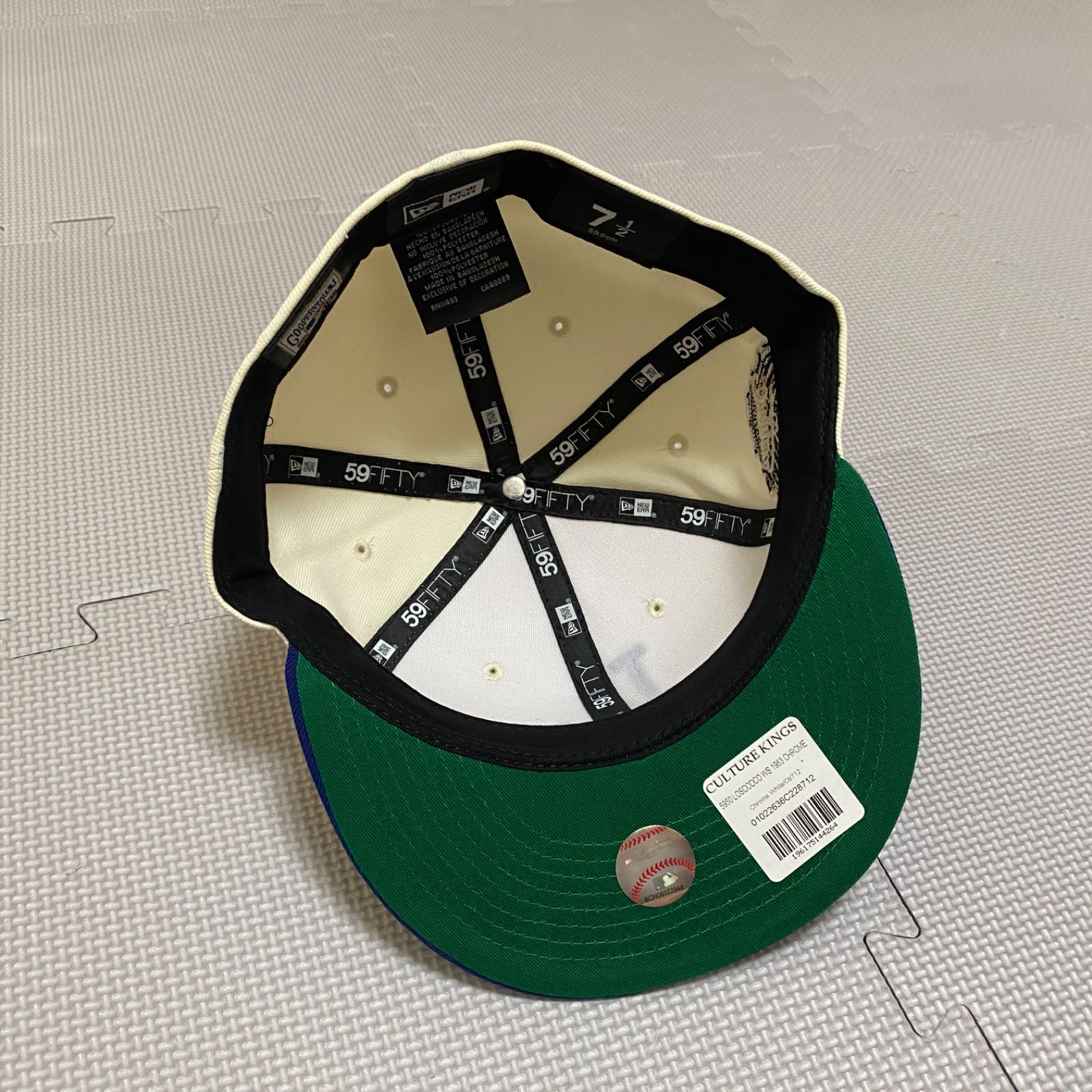 NEWERA》ニューエラ ロサンゼルス ドジャース 2トーン 59FIFTY キャップ オフホワイト ブルー つば裏 グリーン ドジャーススタジアム  サイドパッチ 7 1/2 - メルカリ