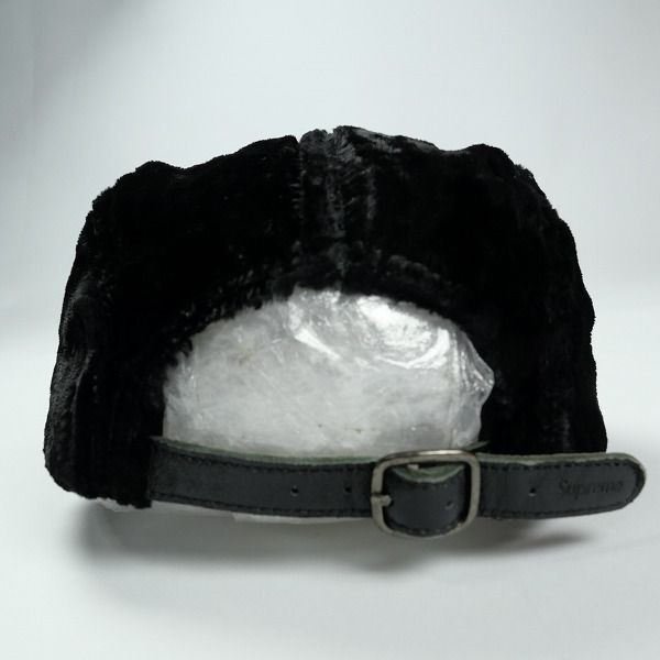 Size フリー SUPREME シュプリーム 22SS Crushed Velvet Camp Cap Black キャンプキャップ 黒 品-非常に良い 20826896