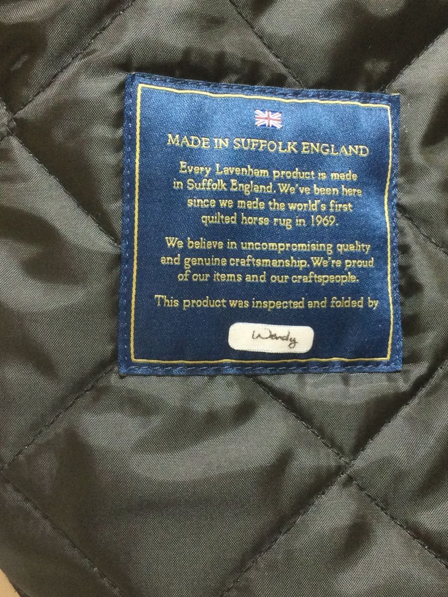  ラベンハム 黒キルティングベスト バートン サイズ10 ダウンベスト キルティングベスト ジャケット アウター