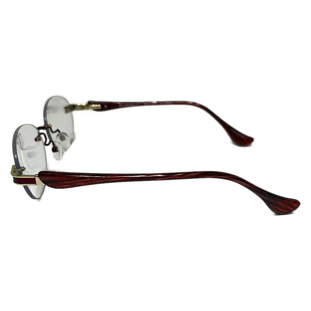 eyebrella(アイブレラ) メガネ - クリア×レッド×ゴールド - メルカリ