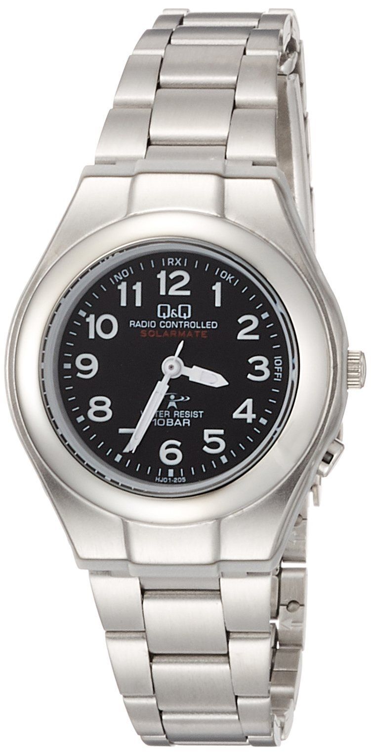 数量 腕時計 キューアンドキュー 10気圧防水 電波ソーラー シチズンQ-Q HJ01-205 レディース シルバー