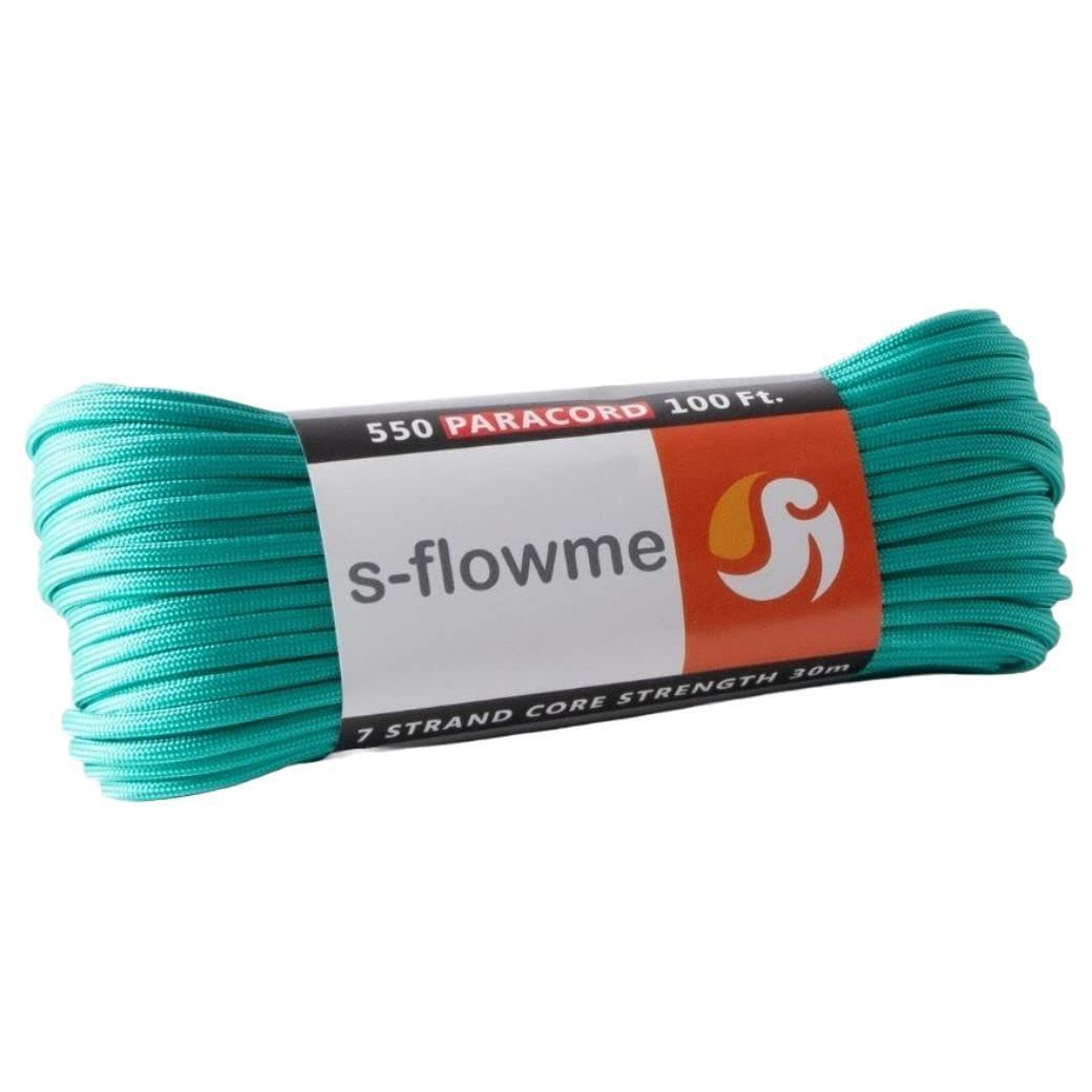 新着商品スフロームs-flowme パラコード 7芯 4mm x 30m 全60色 耐荷重 250kg クラフト パラコード アクセサリー アウトドア  キャンプ テント タープ 用固定用紐 ガイロープ ロープ A21 アクアマリン メルカリ