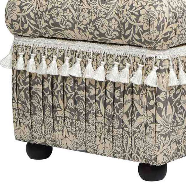 Jennifer Taylor ジェニファーテイラー スツール 丸型 布 いちご泥棒柄