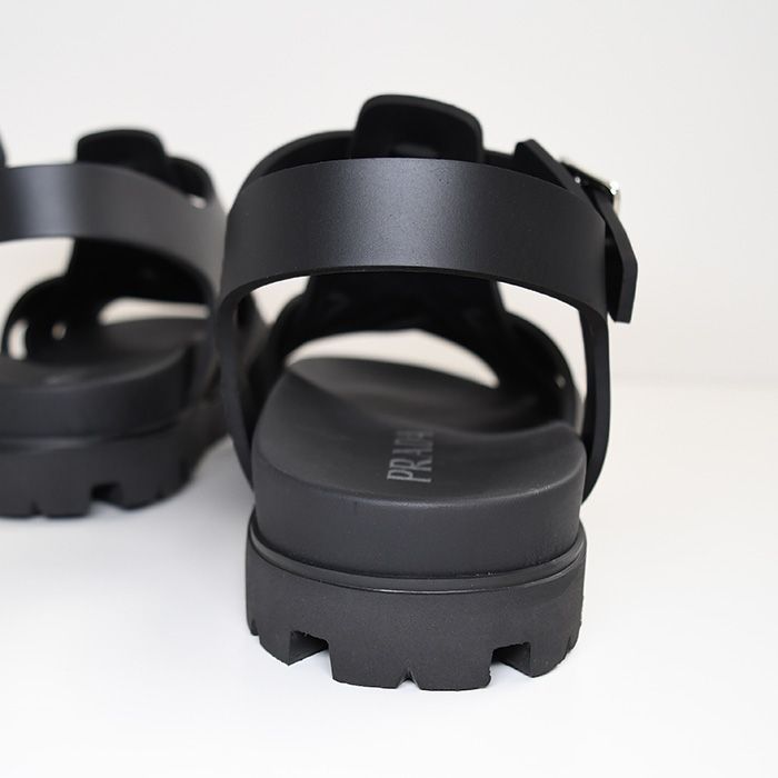 プラダラバークロスサンダル PRADA プラダ サンダル 靴 シューズ ラバー クロスサンダル