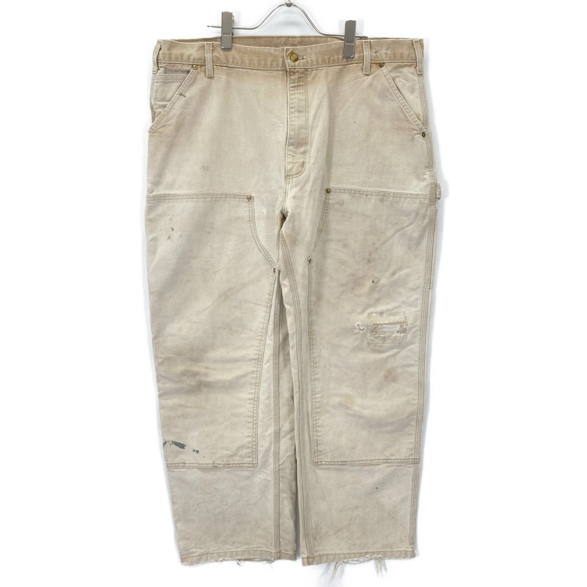 スペシャル フェード Carhartt USA ダブルニーペインターパンツ 32 Carhartt カーハート USA製 フェード ダック生地 ダブルニーペインター