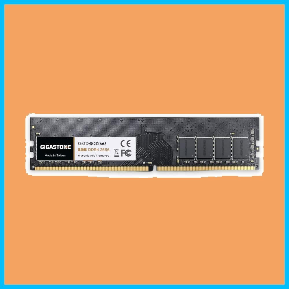 【数量限定】【メモリ DDR4】GIGASTONE 8GBx1枚 DDR4 2666MHz (2400MHz or 2133MHz) PC4-21300 (PC4-19200/17000) CL19 1.2V UDIMM 288 ピン アンバッファー 非 EC