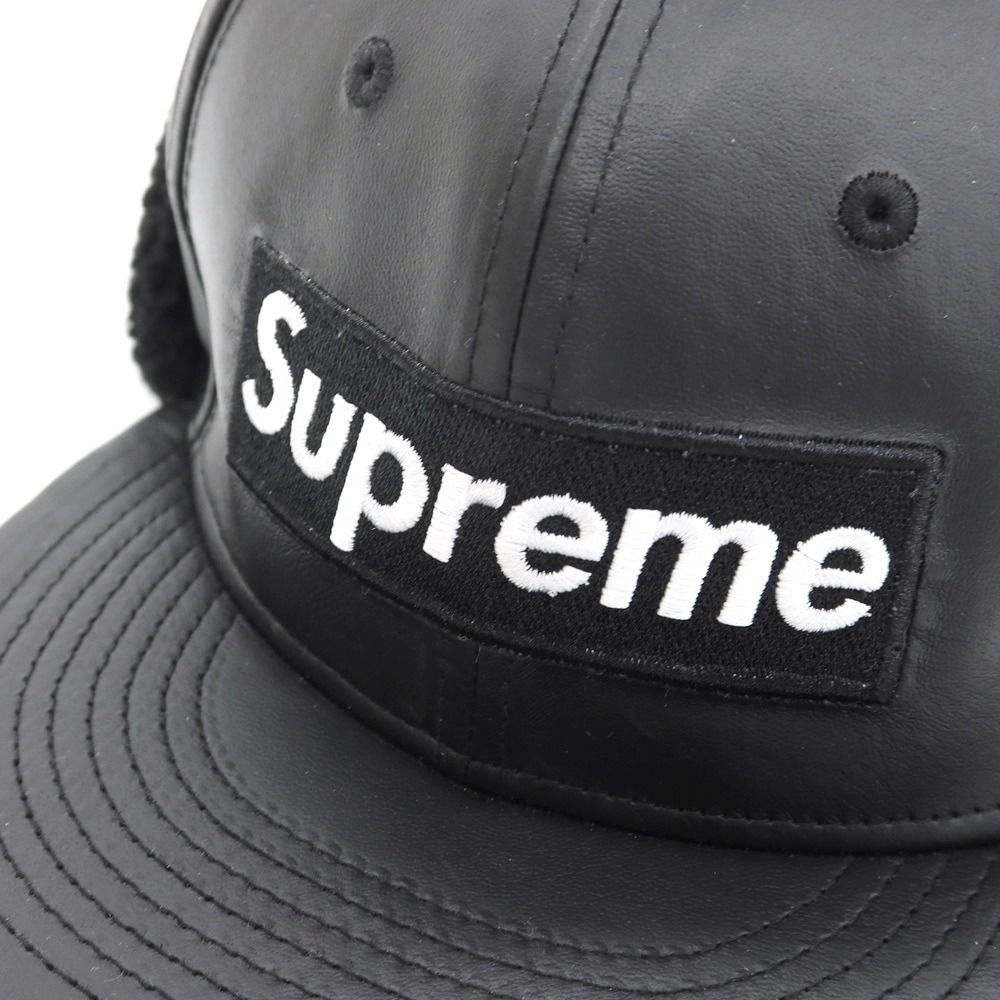 シュプリーム Supreme 2022年秋冬 Leather Earflap Box Logo New Era