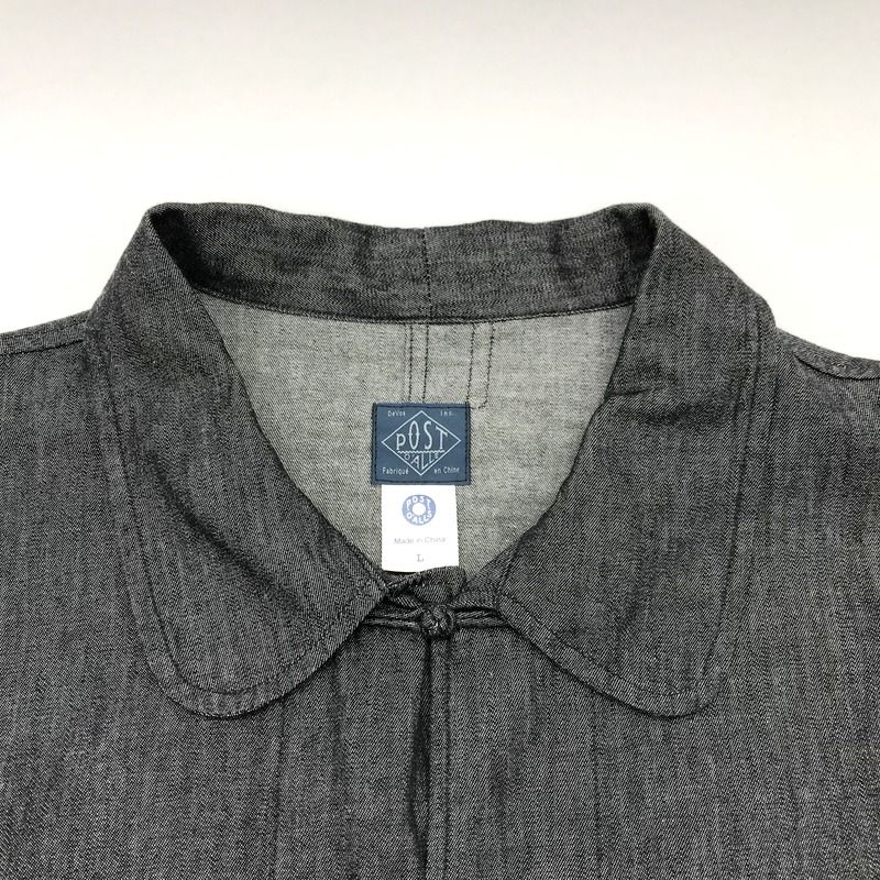 Post overalls デニム カバーオール チャイナジャケット ビンテージ POST O'ALLS / #3117 POST Chinois De Luxe 8oz. Denim indigo