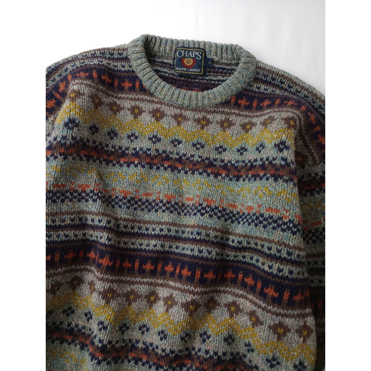 美品　CHAPS RALPH LAUREN カウチンニットセーターノルディック 80年代 CHAPS Ralph lauren チャップス ラルフローレン