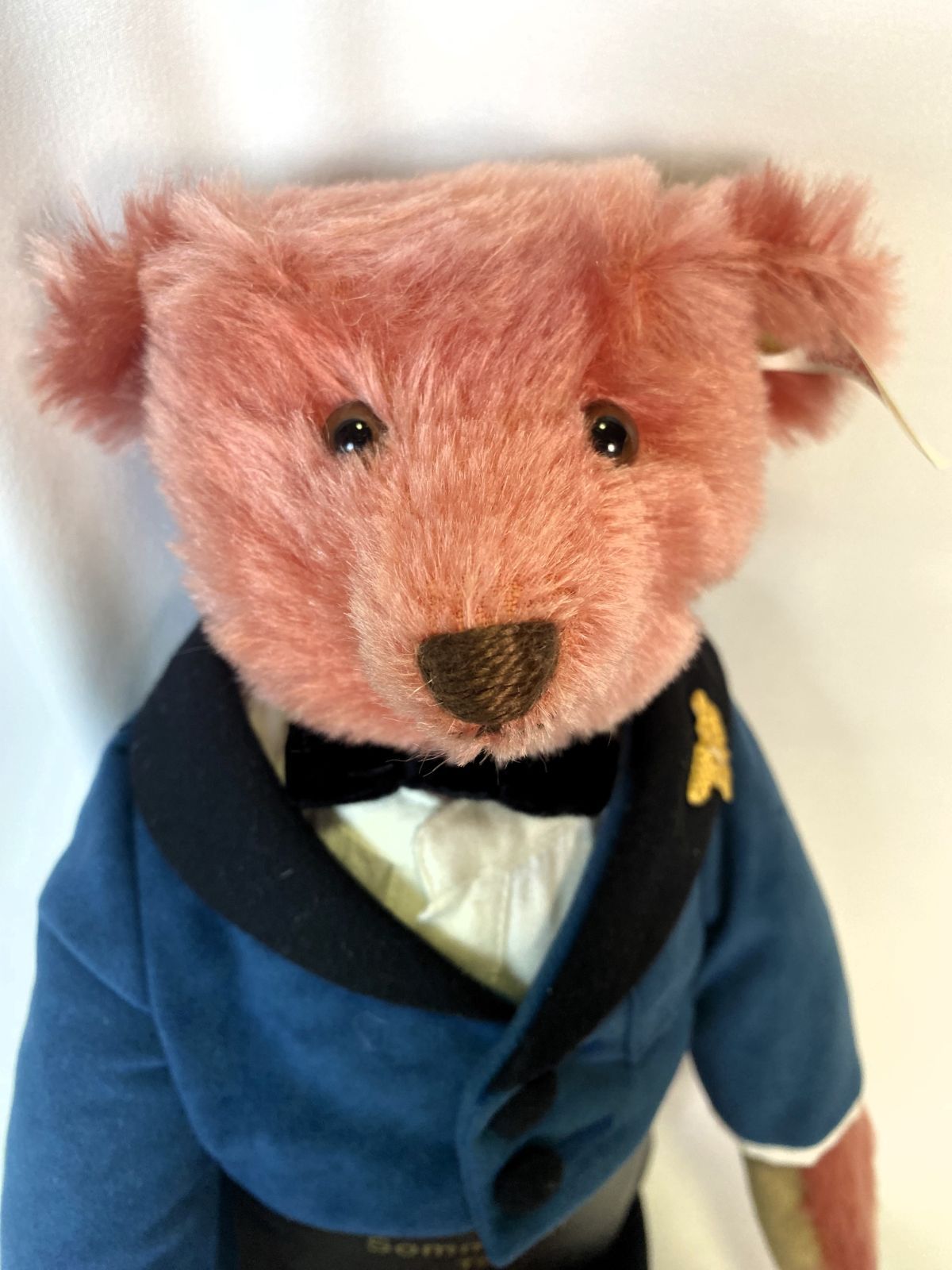 シュタイフ ソムリエベア タサキ ワインベア ダークローズ 1999年 美品】Steiff Teddy Bear Sommelier Bear Tasaki Wine Bear Dark