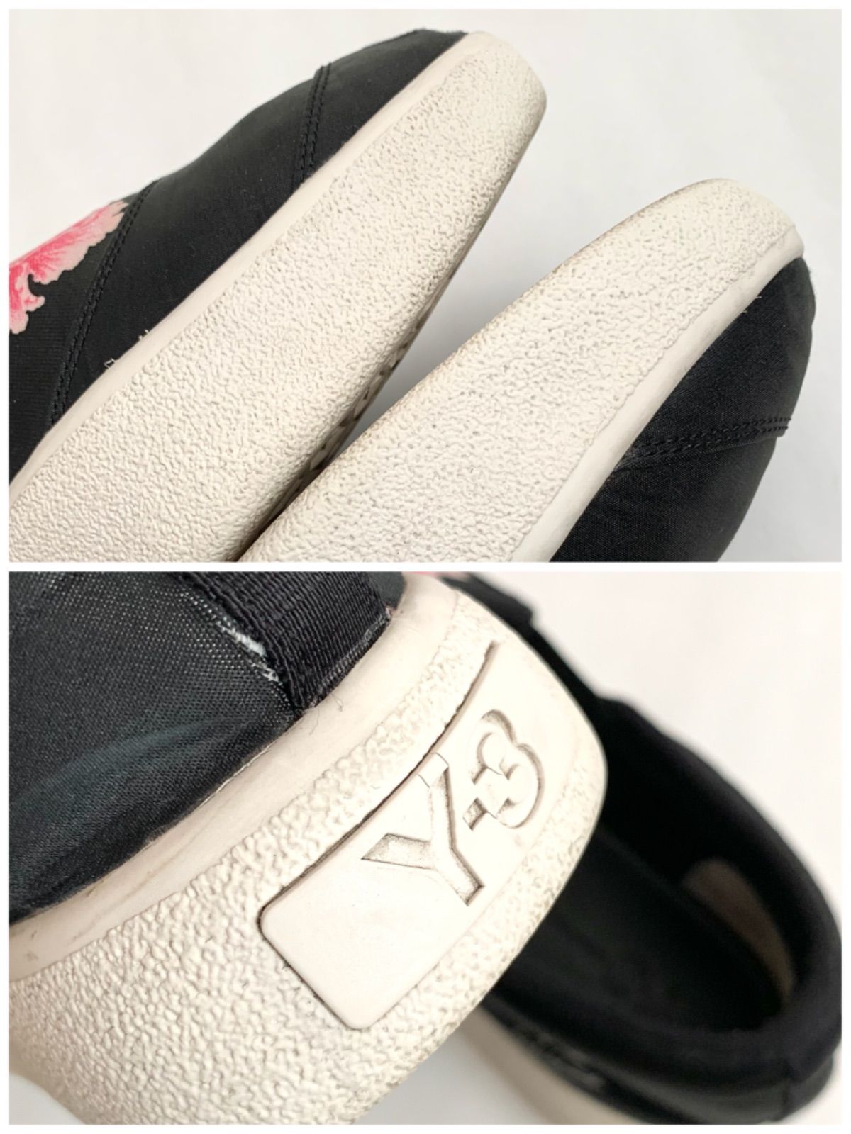 Y-3 yohji yamamoto フラワーデザインスリッポンシューズ - メルカリ