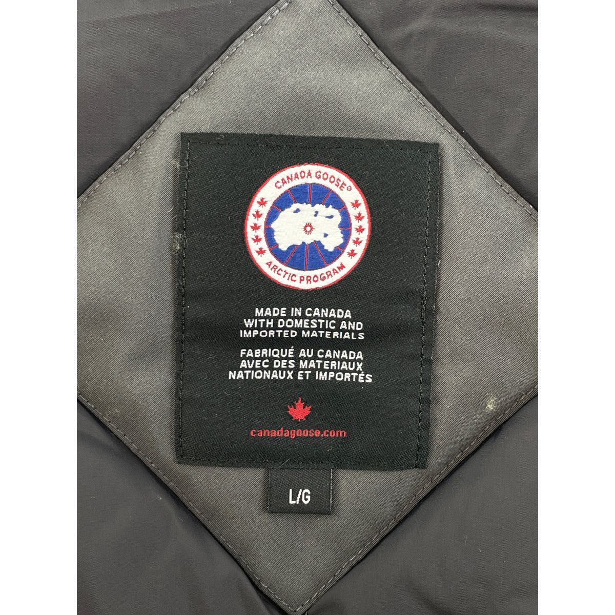 CANADA GOOSE カナダグース グレー 2062M LANGFORD/ラングフォード ダウンジャケット L