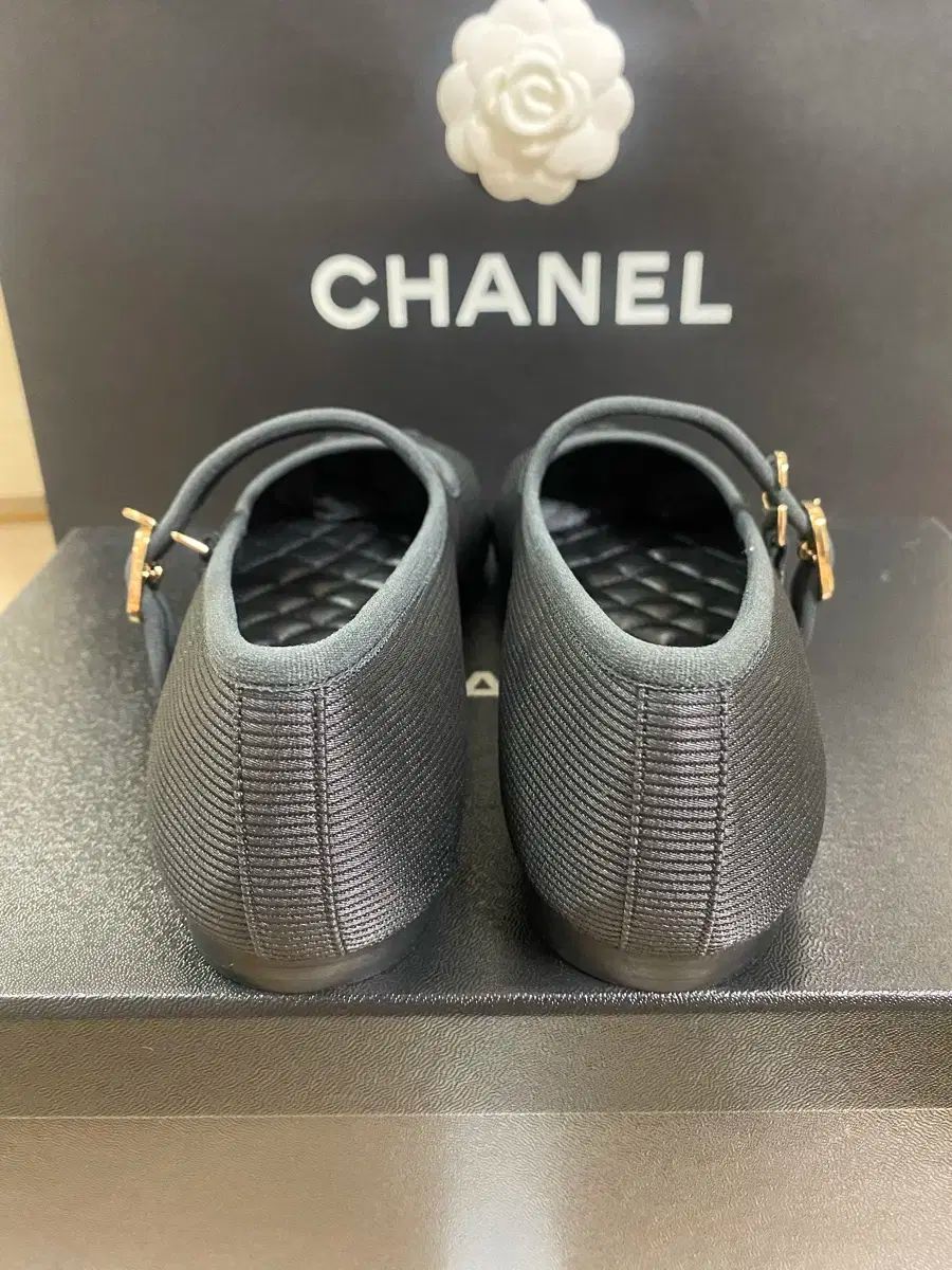 CHANEL シャネル 24SS コットン シルク MARY JANE メリージェーン CC ロゴ フラット シューズ 黒 G45503 WWW_WOWDIGSITE_COM