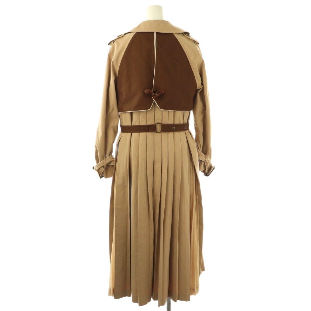 【新品タグ付】Ameri アメリヴィンテージ　バックプリーツトレンチロングコート Ameri（アメリ）の「BACK PLEATS LAYERED COAT（トレンチコート