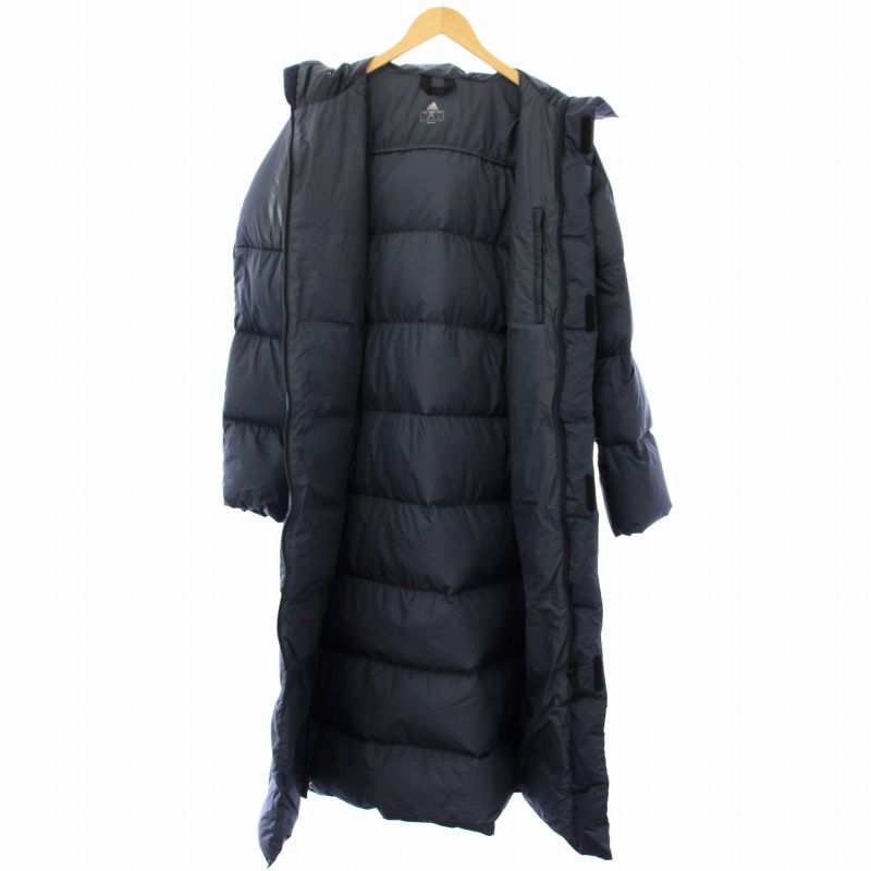 アディダス adidas ダウンコート ベンチコート アウター L 紺 アディダス adidas ダウンコート ベンチコート アウター L 紺