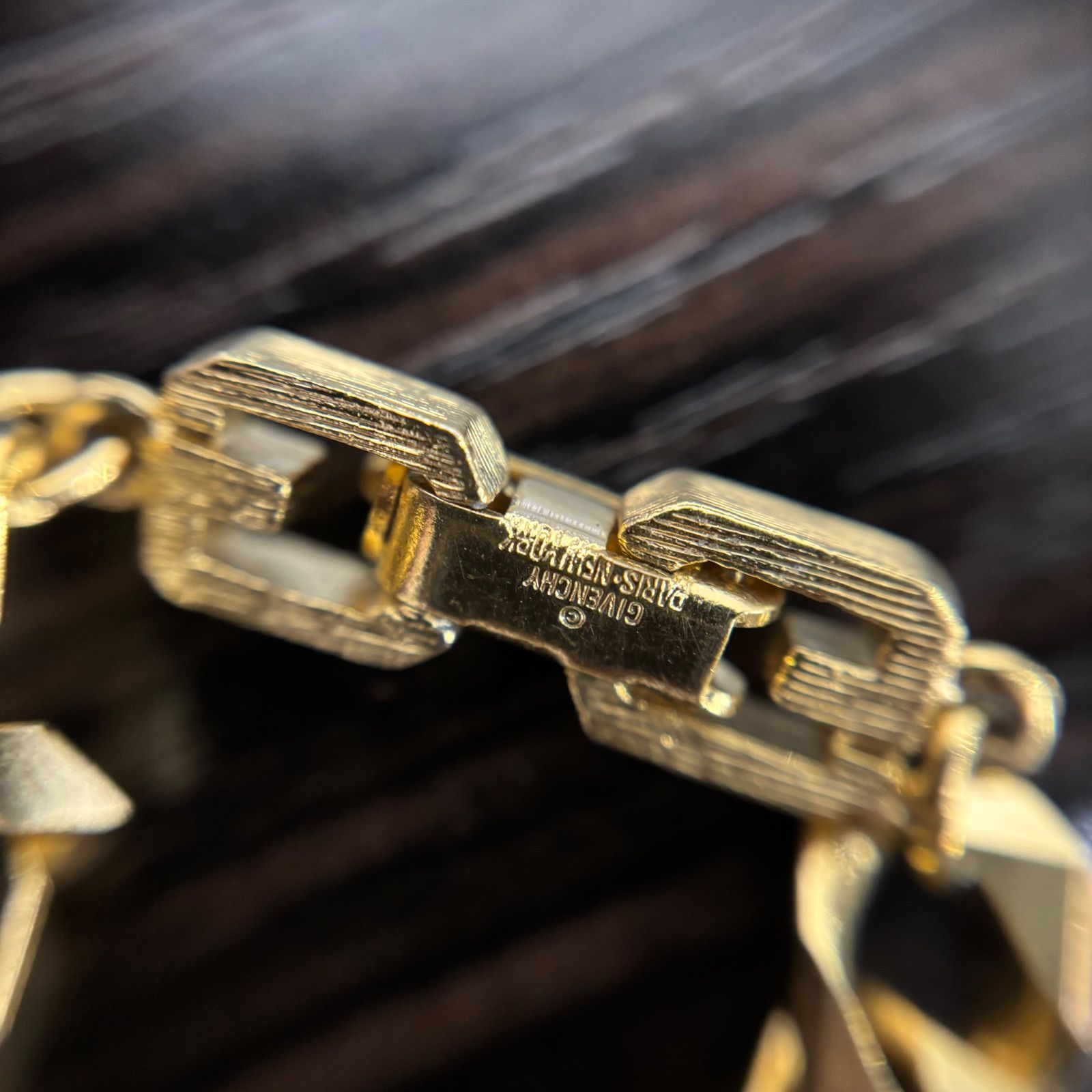 GIVENCHY ジバンシィ 喜平ブレスレット 4mm ゴールド 1-4 ⓇGIVENCHY