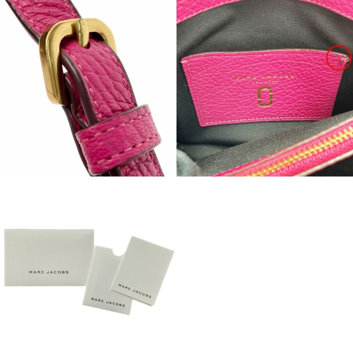 Marc by Marc Jacobs ショッキングピンク レザーバッグ（MARC BY MARC 