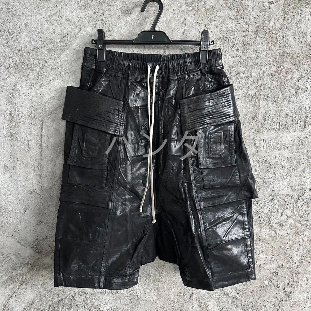 RICK OWENS DRKSHDW 2025SS ダブルリング ショーツ メンズ ブラック M 春夏モデル Z218