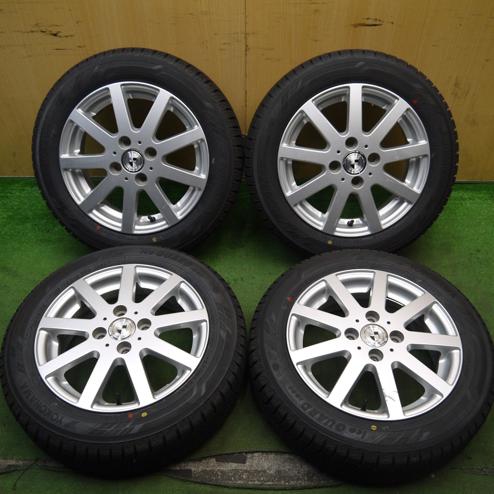 超バリ溝！24年！ほぼ10分☆スタッドレス 155/65R14 ヨコハマ アイス 