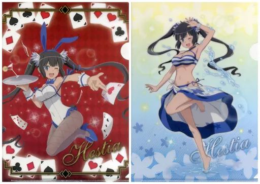 中古】クリアファイル B.ヘスティア(イエロー＆レッド) A4クリア