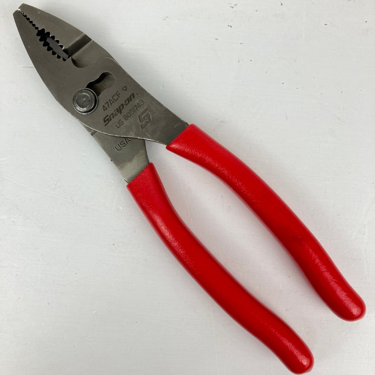 ЗЗSnap-on スナップオン コンビネーションスリップジョイントプライヤー 本体のみ 47ACF レッド