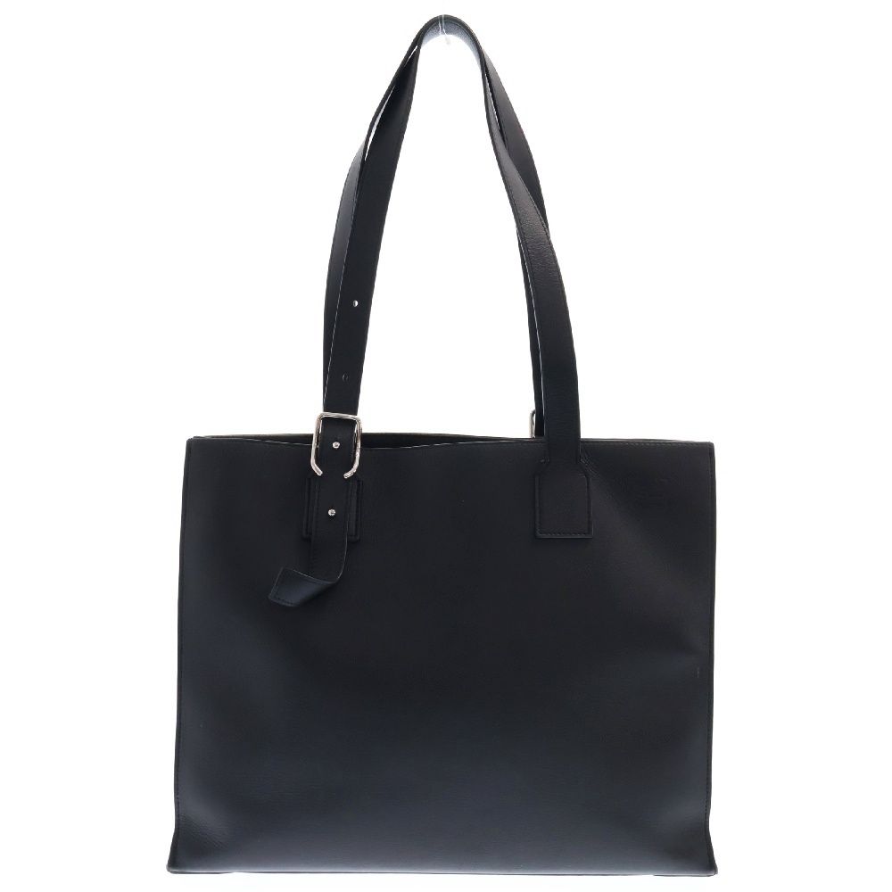 LOEWE (ロエベ) バックル ホリゾンタル トート アナグラムロゴ刻印 カーフレザー バッグ ブラック B692K96X06 - メルカリ