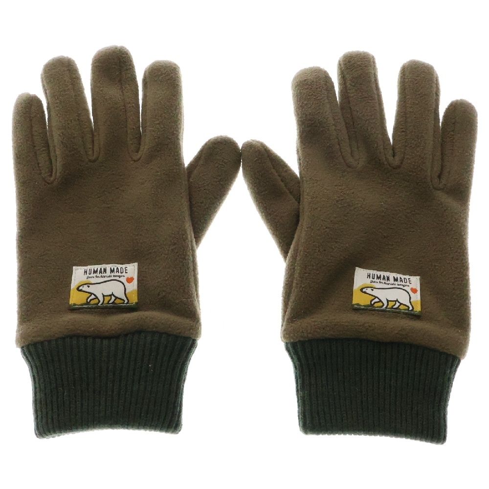 LACOSTE ラコステ 24AW FLEECE GLOVE シロクマワッペン付きフリースグローブ 手袋