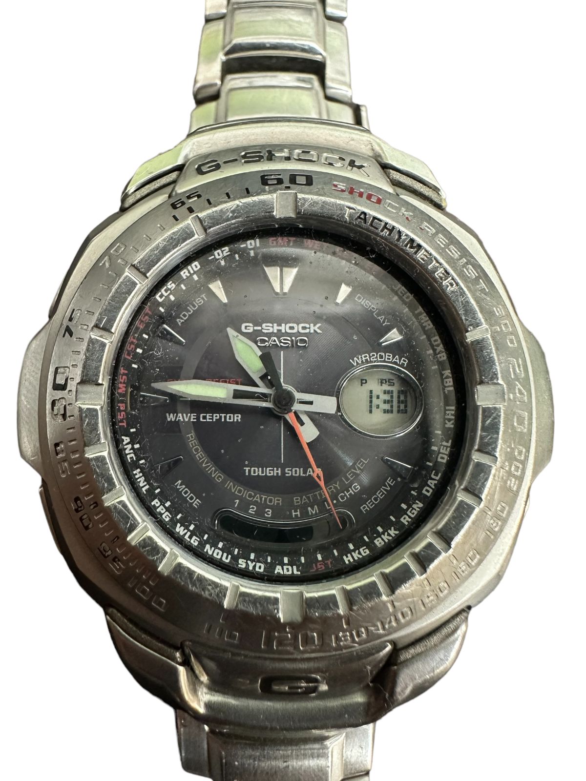 ★G-SHOCK GW-1600J【稼働品•理由あり】 カシオ G-SHOCK タフソーラー 電波ソーラー GW-1600J-1AJF