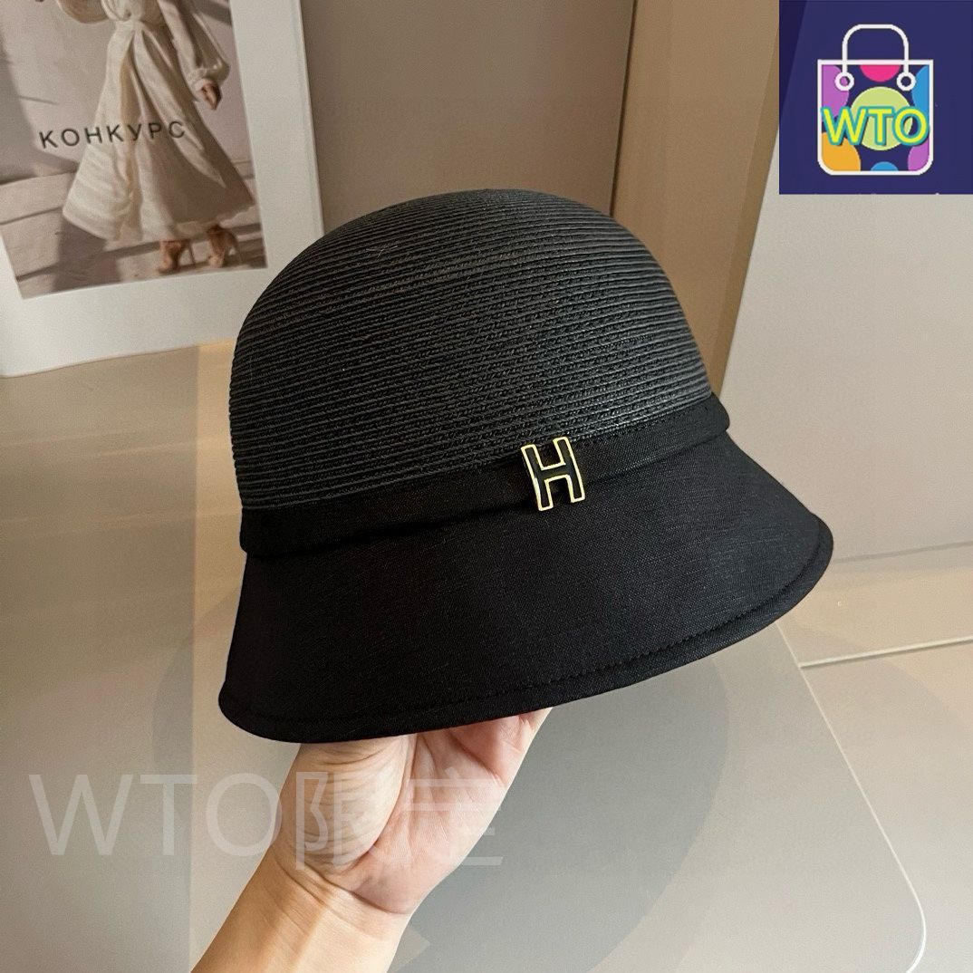 Dior ディオール 新モデルのストローハット アニマルプリントがミックスされた日除け用ストローハット 頭囲 57cm -WTO輸入1