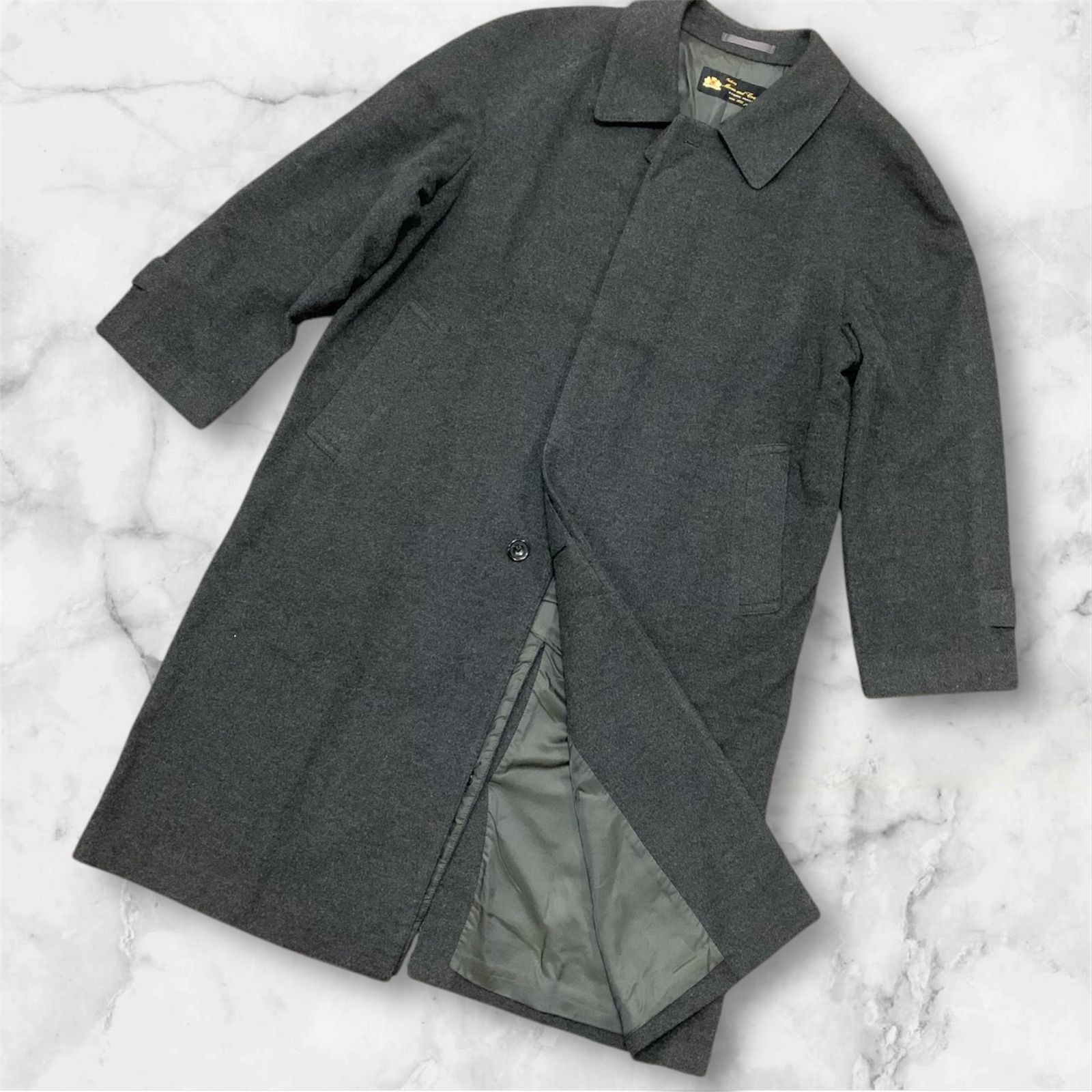 Morris and Craft カシミヤ100% ウールコート A6サイズ グレー 日本製 