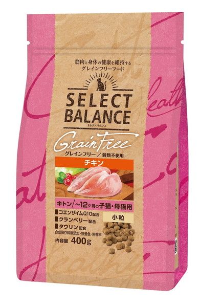 同梱不可 12個セット ベッツ チョイス ジャパン セレクトバランス グレインフリー 猫用 キトン チキン 400g