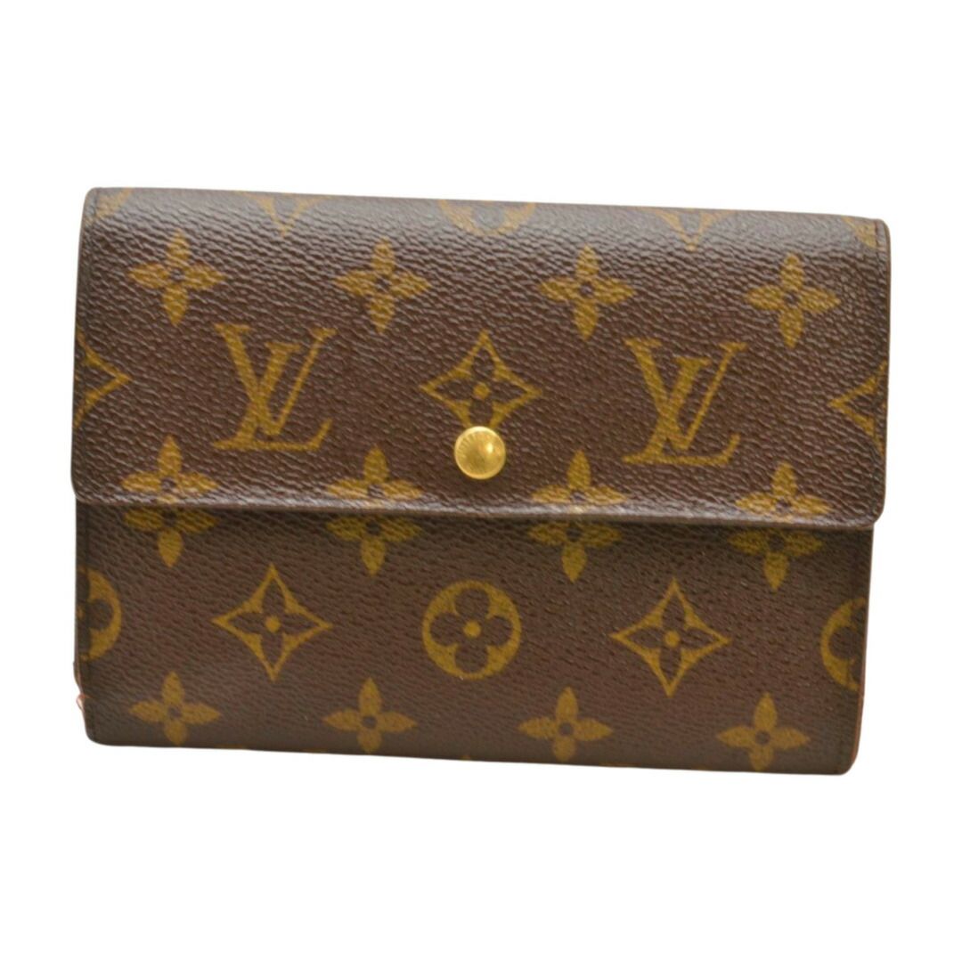 LOUIS VUITTON ルイ ヴィトン モノグラム ポルトトレゾール エテュイ パピエ 3つ折財布 SP1021 レディース F-ST2173