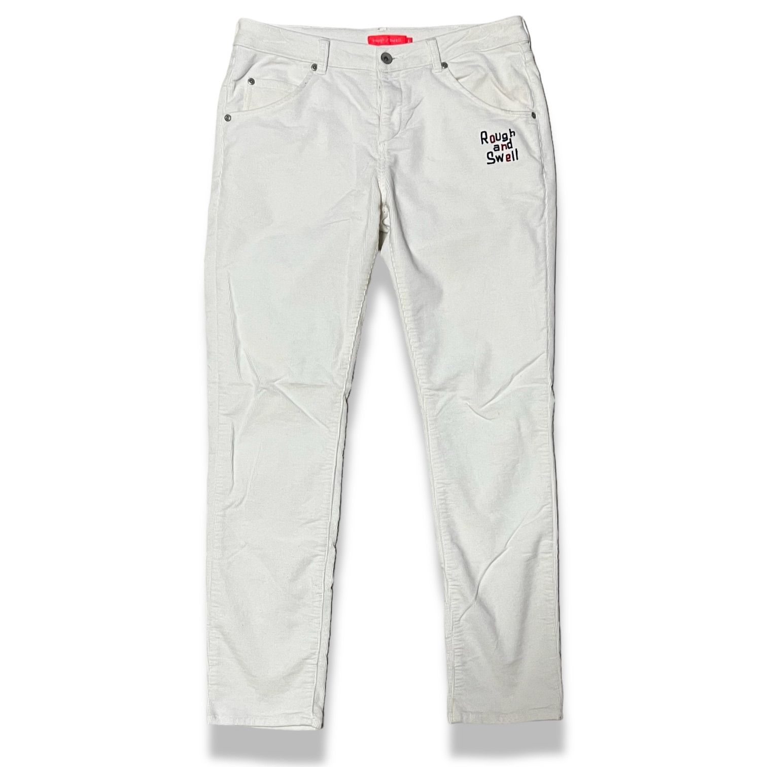 rough&swell ラフアンドスウェル ストレッチロングパンツ ロゴ刺繍 S rough&swell ラフアンドスウェル ストレッチロングパンツ ロゴ刺繍 S
