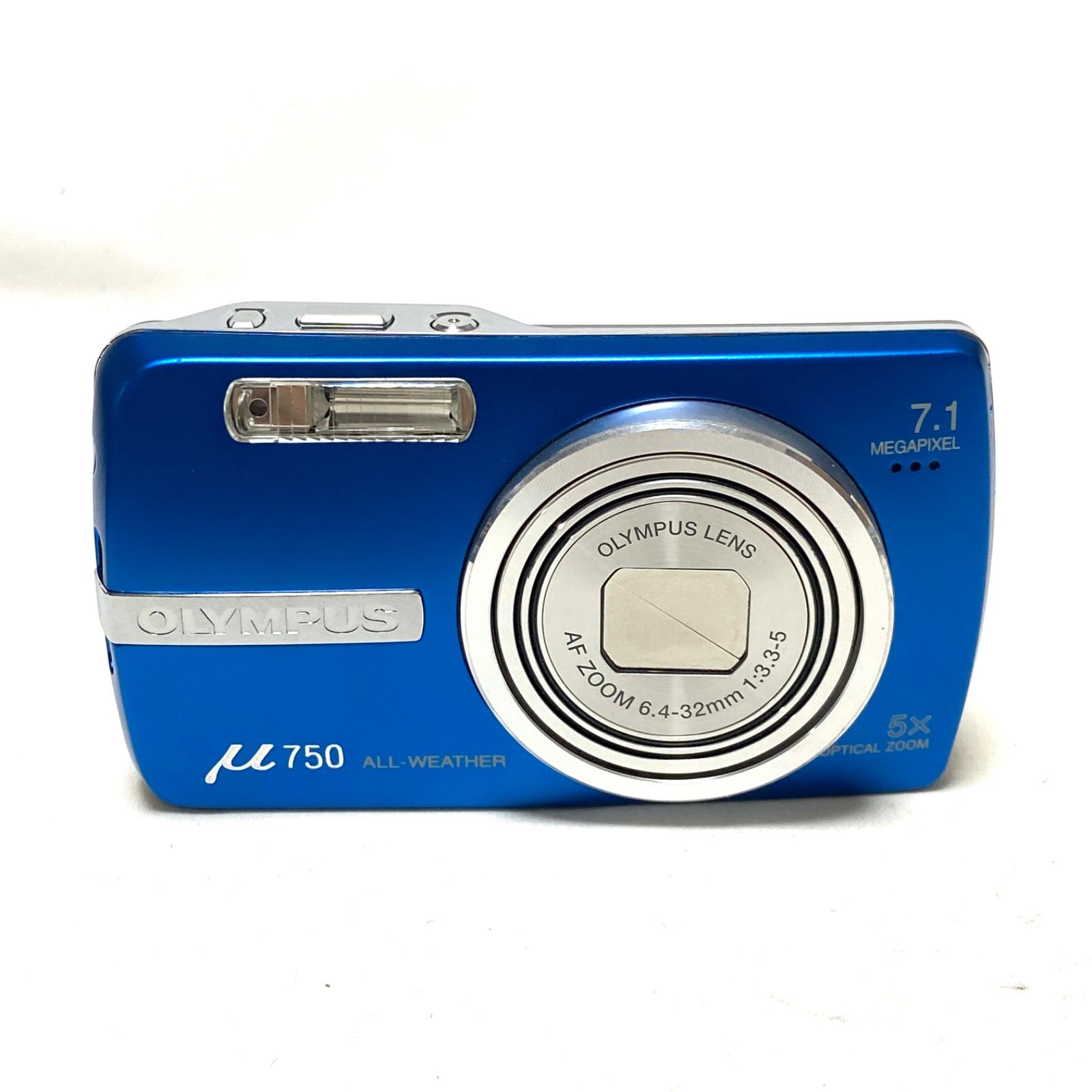 OLYMPUS μ 750 デジタルカメラ 7.1メガピクセルジャング品 OLYMPUS μ750 ジャンク ブルー ALL-WEATHER 5x OPTICAL ZOOM 7.1