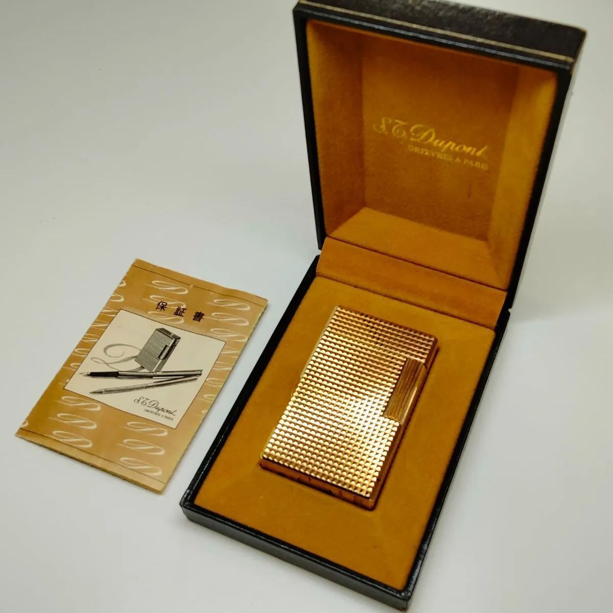 デュポン Dupont たしかめ ライター 正規品 箱付き 保証書 証明書 付き