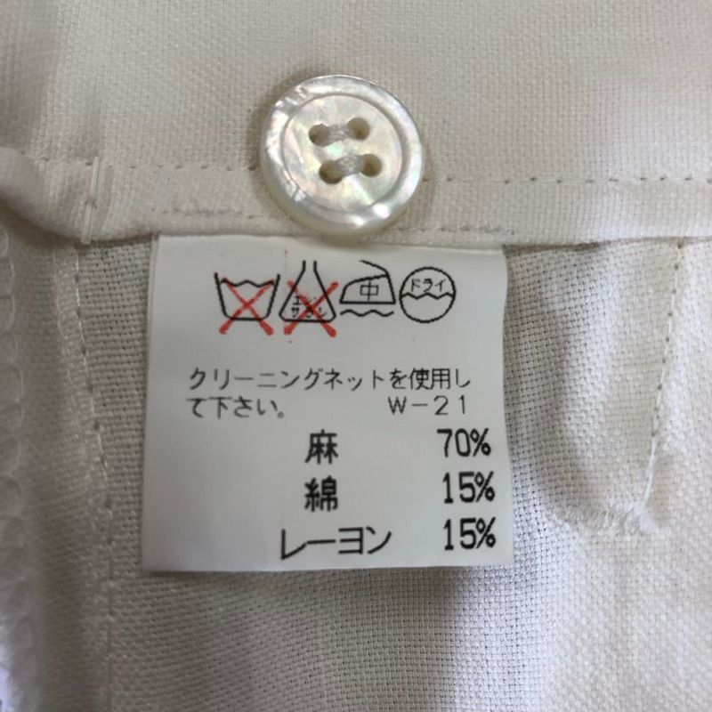 プランテーション Plantation ハーフパンツ ワイドパンツ 麻 白