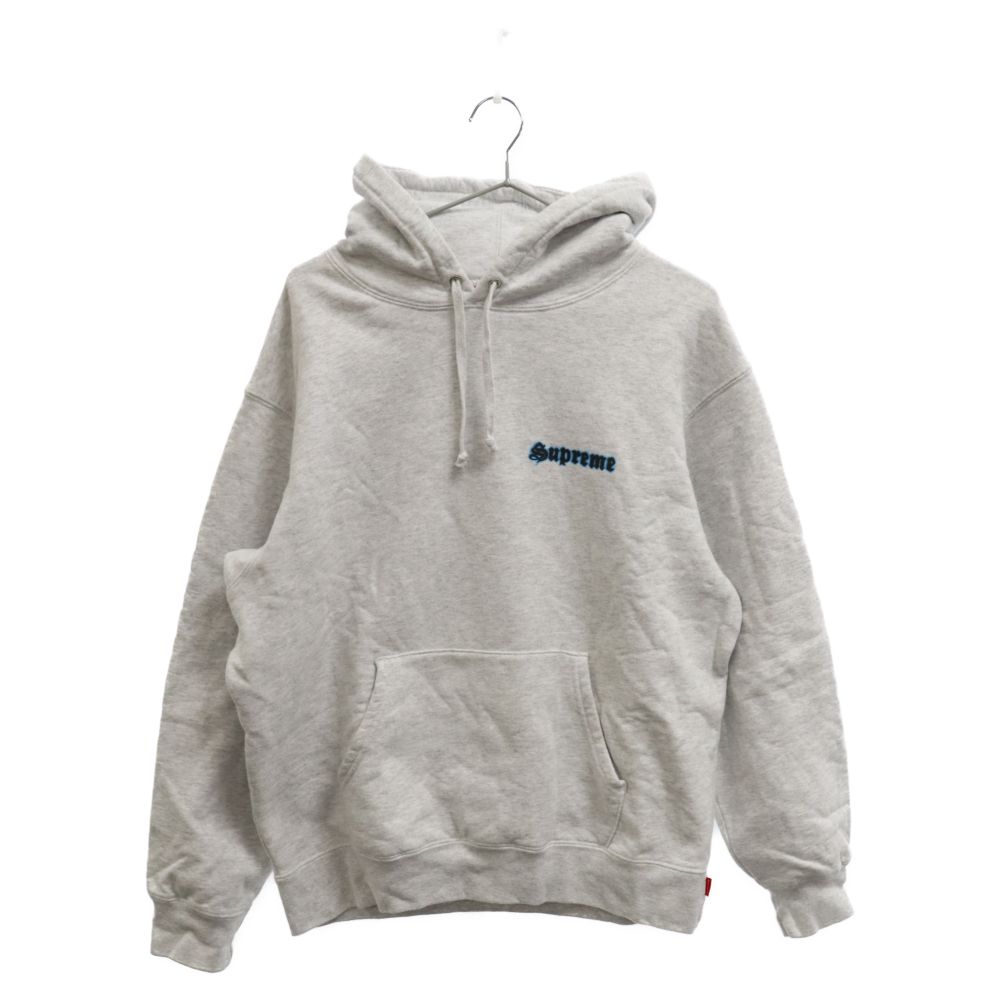 SUPREME (シュプリーム) 21SS Love Hooded Te Amo バックプリント プルオーバースウェットパーカー グレー