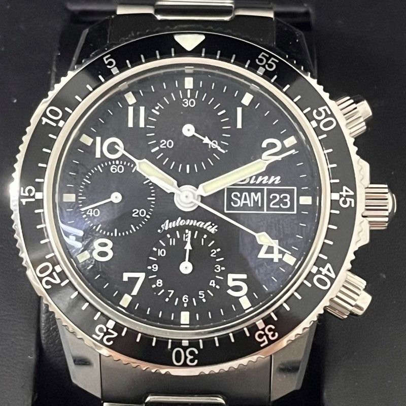 Sinn ジン 腕時計 103.B.SA.AUTO パイロットクロノグラフ 自動巻き メンズ 箱付 【美品】 22406R47