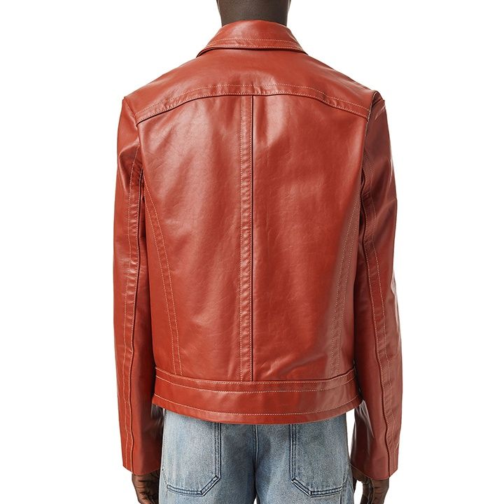 新品・未使用 ディーゼル DIESEL [Lサイズ] レザージャケット メンズ