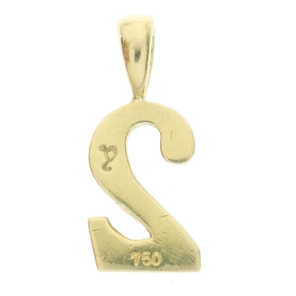 アイファニー K 18 YG NO.2 ダイヤモンド ナンバーネックレストップ イエローゴールド