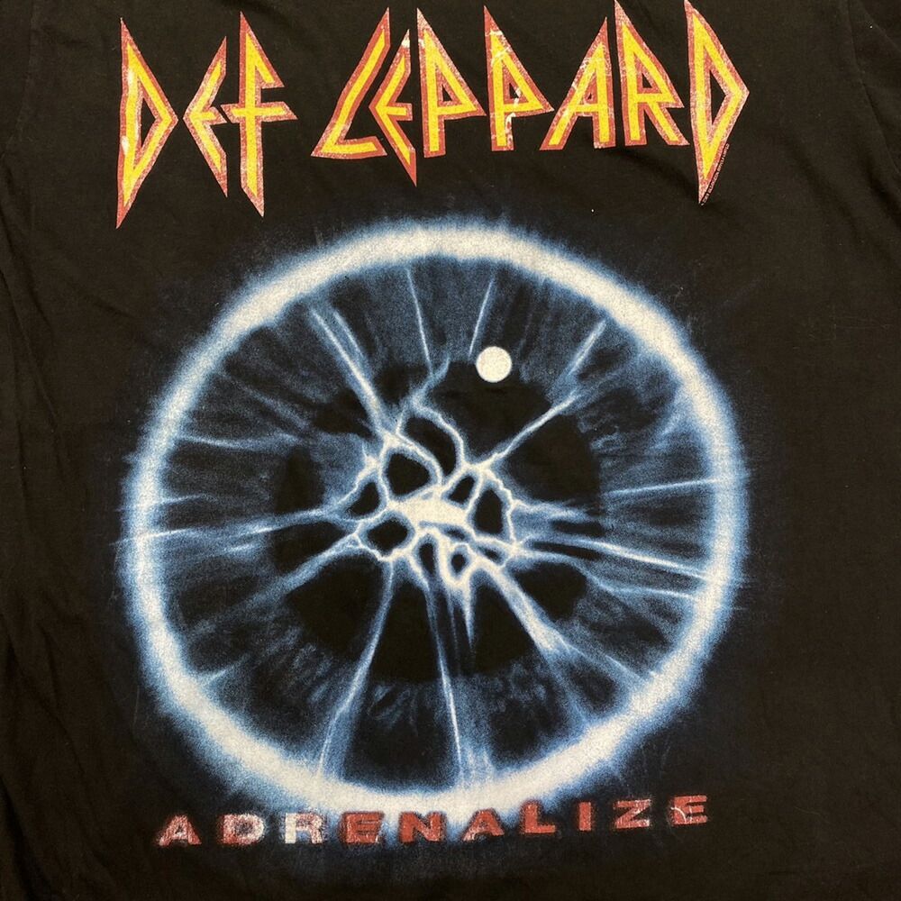 デフ・レパード DEF LEPPARD Tシャツ 半袖 ADRENALIZE プリント ALSTYLE サイズ：M ブラック - メルカリ