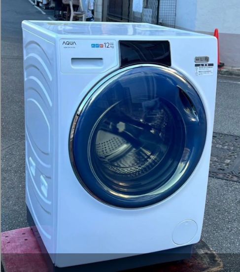 売り尽くしセール◎まとめ 値引き ドラム洗濯機 AQUA 2025年製 AQW-DX12N ジM-205